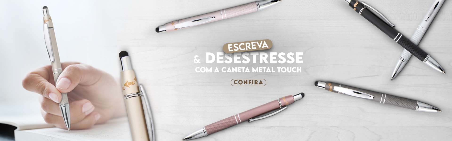 Caneta Metal Touch